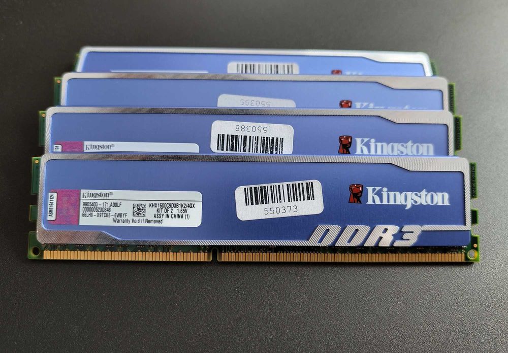 Memorie RAM kit 8GB (4x2 2x4) DDR3 1600 MHz Kingston Corsair desktop
