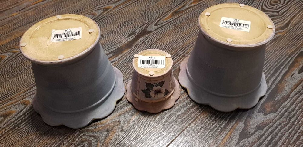 Ghiveci masca cu decoratiuni florale