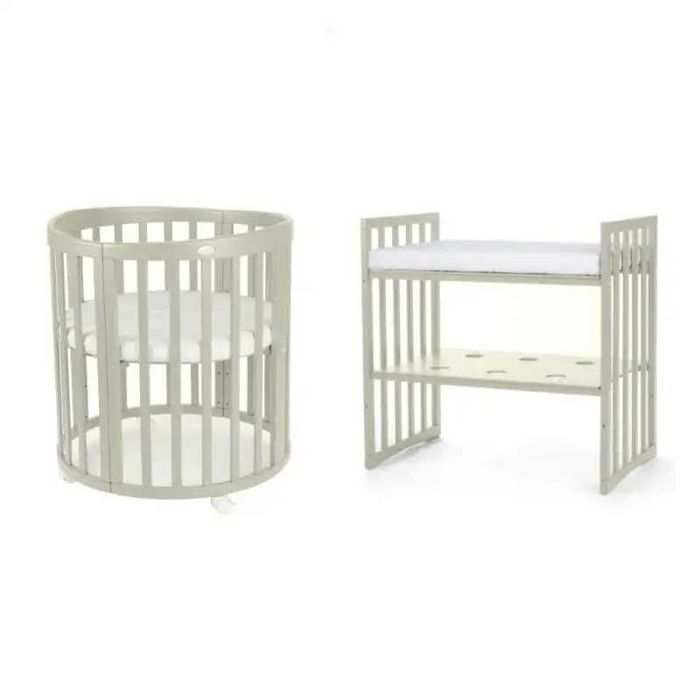 НОВО Кошара за Бебе Смарт 7в1 Овал, Детско Легло 0-10 год.Olive