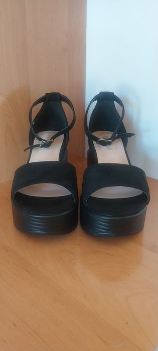 Sandale Tonii din material textil, culoare neagra, numărul 38,