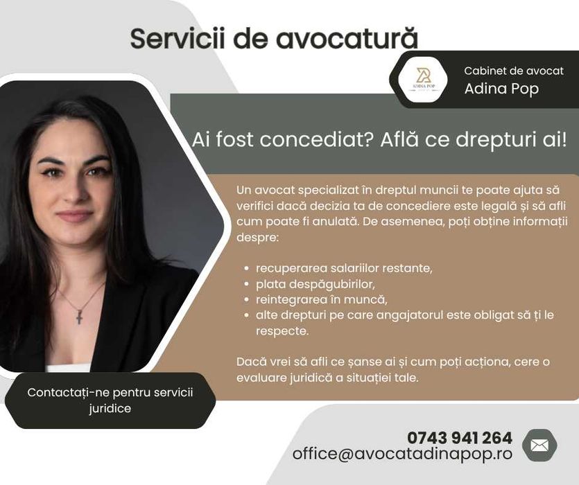 Avocat de dreptul familiei, dreptul muncii, drept civil, drept penal
