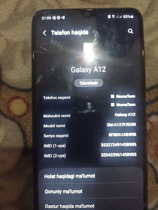 Samsung A12 32gb