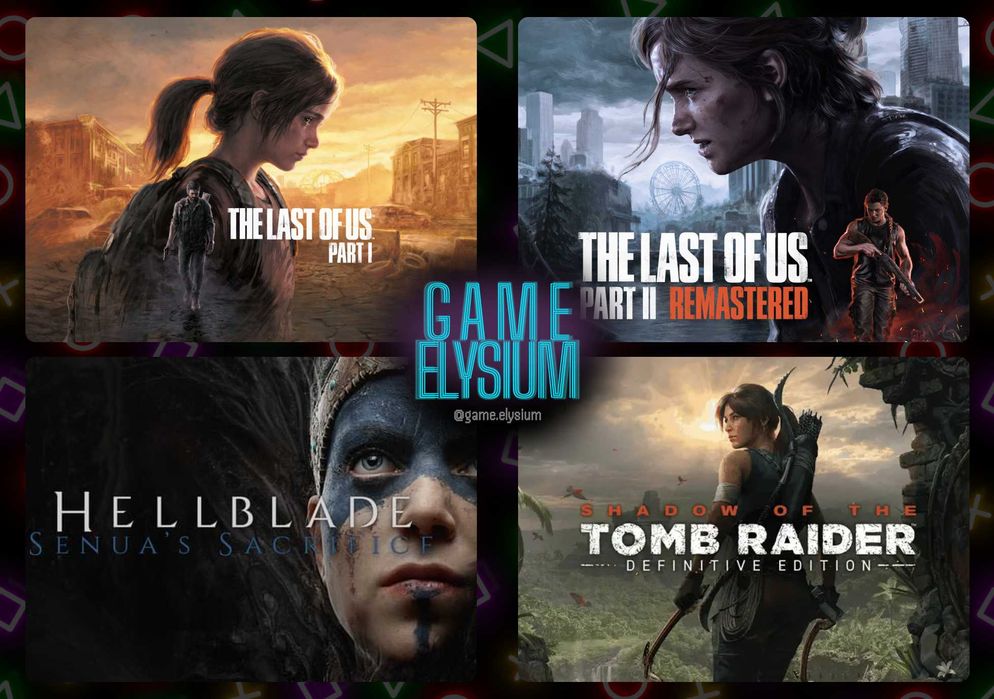 Цифровые игры с сильными героинями PS4/5 | TLOU | Tomb Raider и другие