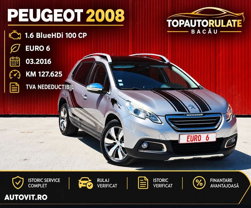 Peugeot 2008 Euro 6 // Prim proprietar/ km reali / AC /=VARIANTE=RATE