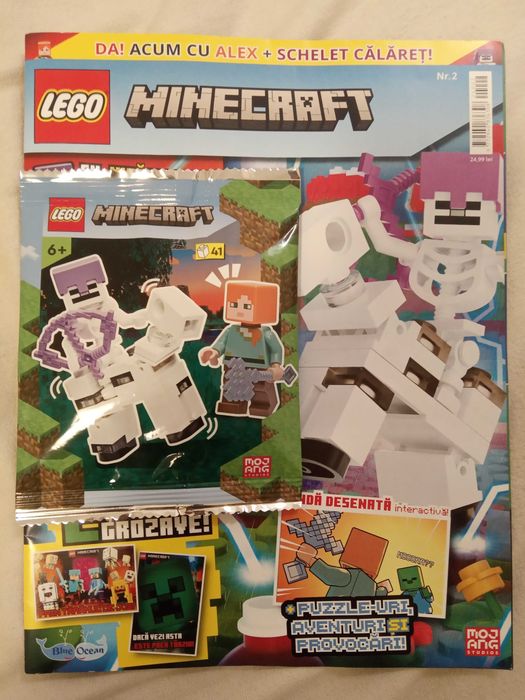 Lego Minecraft seturi mici, noi, sigilate, cu reviste