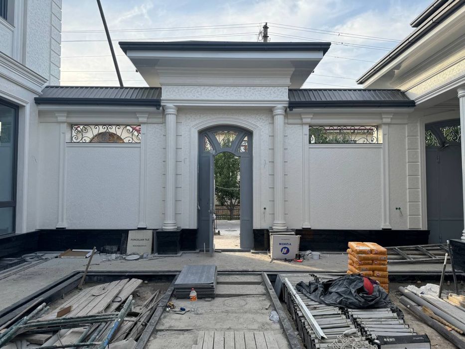 Травертин ва барча фасад ишлари Сифатли ва арзон нархлар