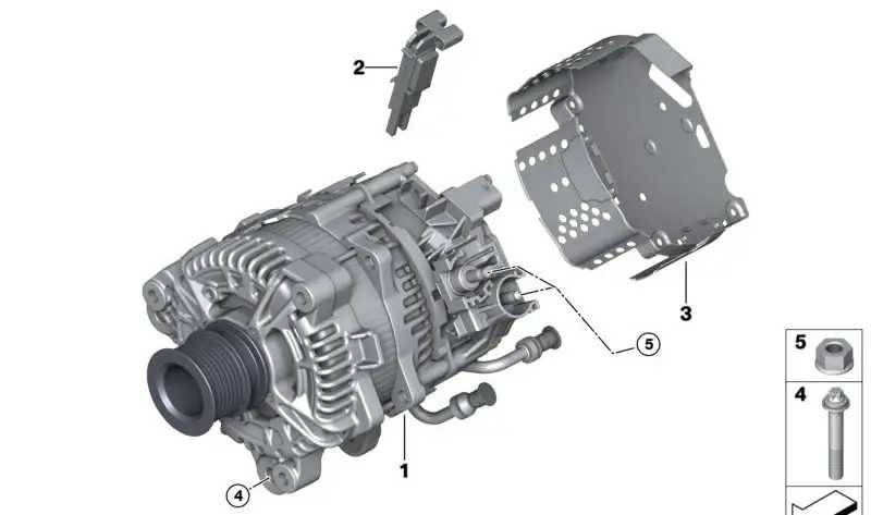 реле алтернатор/датчик BMW 3/4/5/6/7/8X3/X4/X5/X6/X7 G-Series 2018- 12319889237 (Carbon brush set)