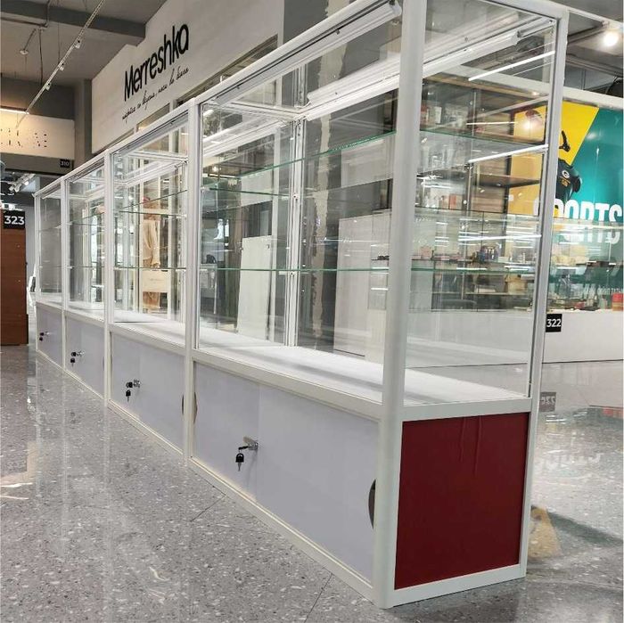 Прилавок витрина, стеклянная, metal oynaly vitrina va prilavkalar