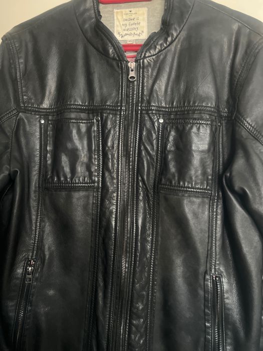 Кожено яке от естествена кожа Tom Tailor -дамско