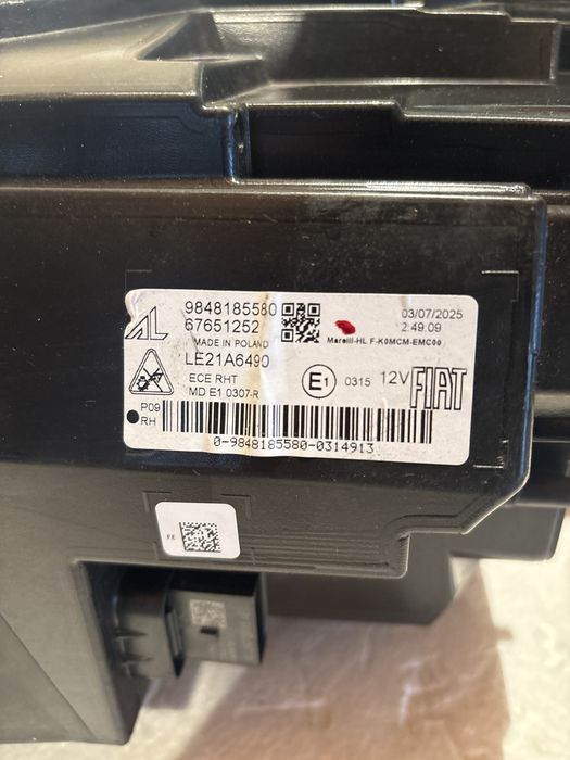 Фар Fiat scudo-ULYSSSE