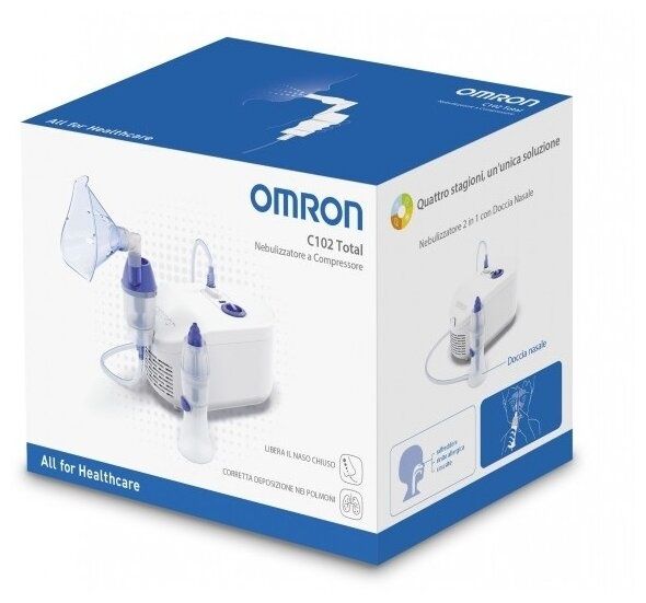 Компрессорный ингалятор Omron C102 с назальным душем