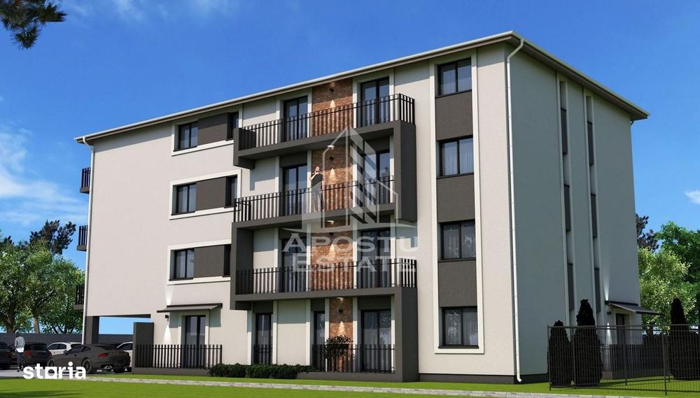 Apartament de vanzare cu 3 camere si 2 bai,bloc nou,Giroc,Calea Urseni