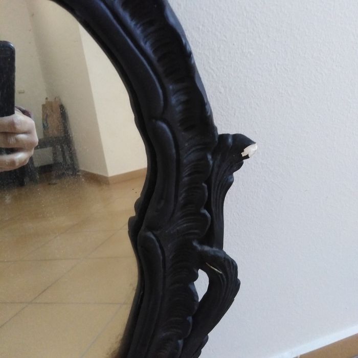 Френско бароково огледало 1956 година ФРАНЦИЯ, сребърен печат