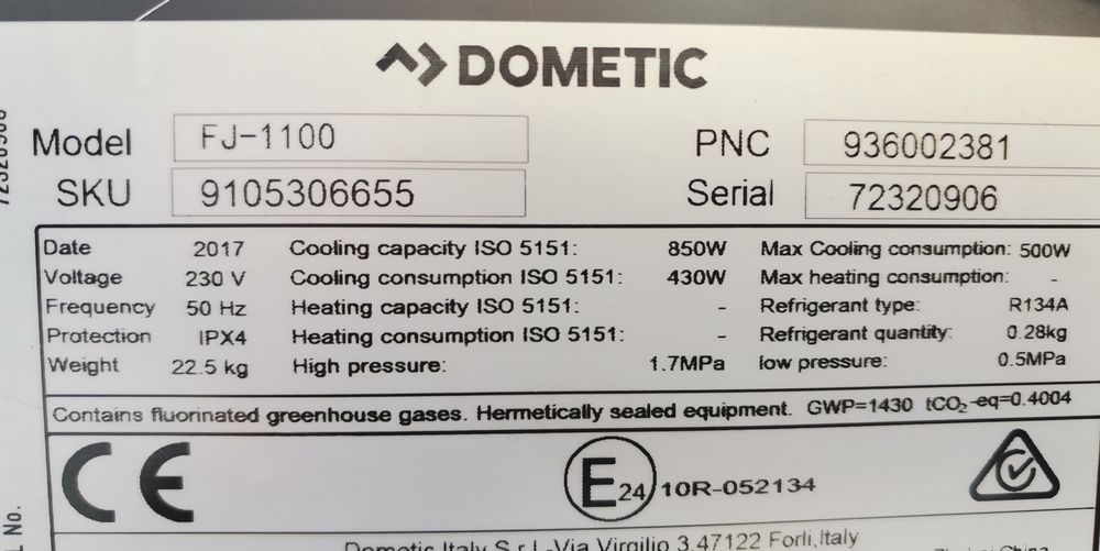 Климатик Dometic Freshjet НОВ , кемпер каравана