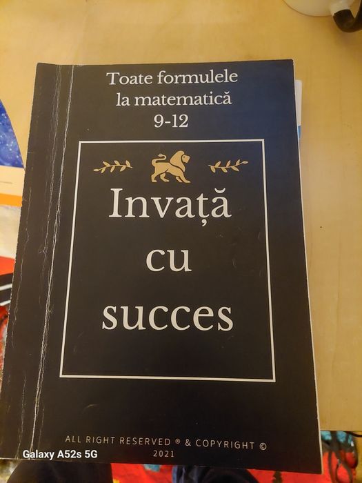 Carte  cu  formule  de matematica 9-12