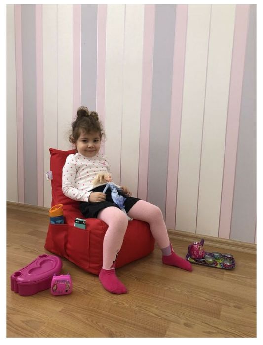 Промоция! Барбарон пуф детски с щампа за момичета и момчета