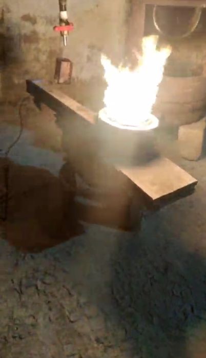 Буржуйка  на отработанном масле