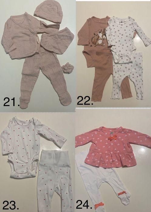 Бебешки дрешки 0-3м H&M, Mayoral, Next, Pepco, Sinsay и други