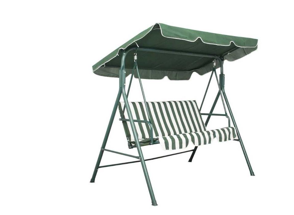 Balansoar Leagan Banca Metal Verde Curte Gradina Terasa 3 Persoane Relaxare Livrare GRATUITA !