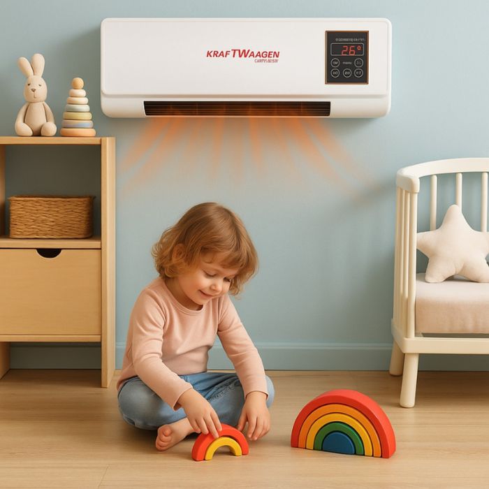 Стенна печка KraftWaagen 3 в 1 – отопление и охлаждане за всяка стая