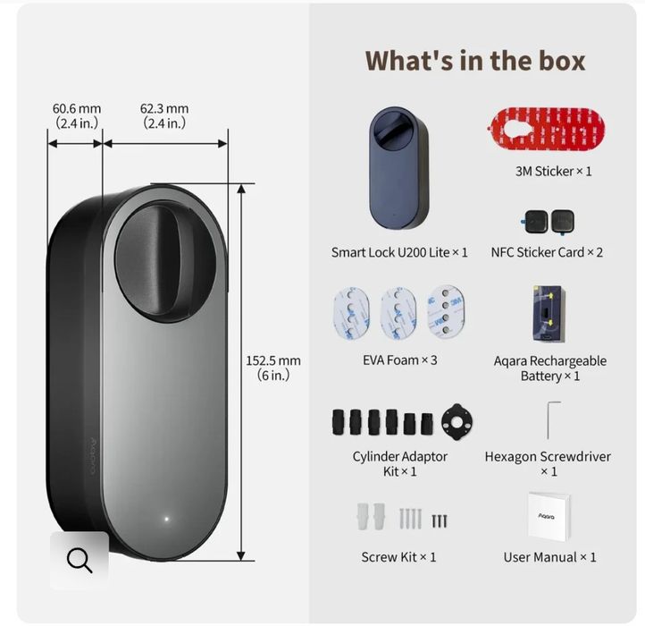 ‼️Смарт ключалка и клавиатура AQARA U200 Kit  Lite - МОСТАРЕ‼️Смарт кл