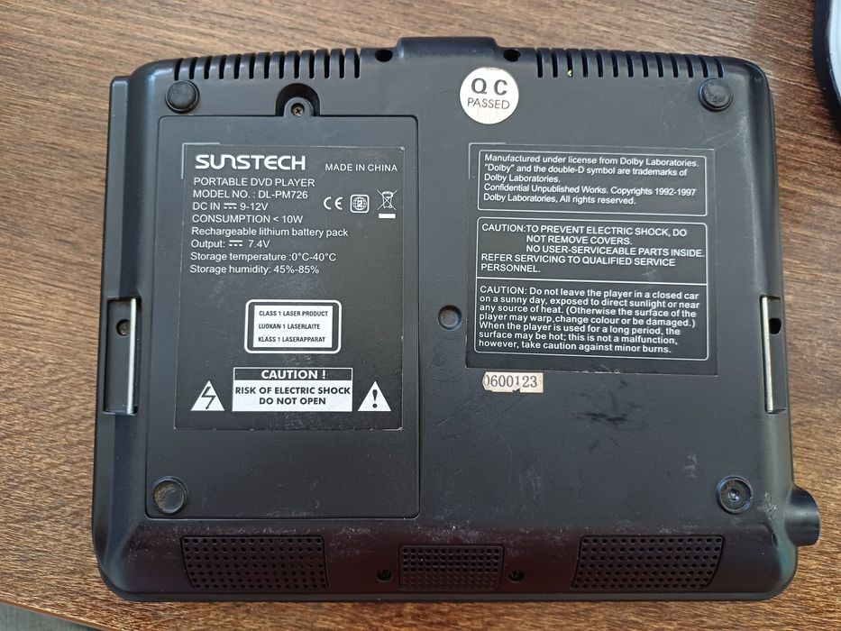 Dvd player portabil Sunstech