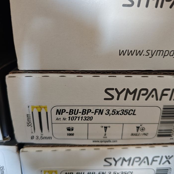 Knauf Кнауф Sympafix Рапид видия на лента 35мм ситна резба метал  и 25мм едра резба  дърво