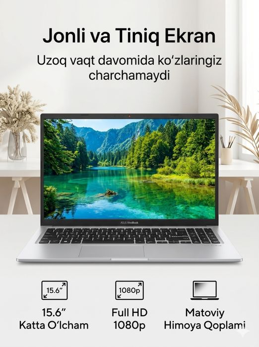 ASUS VivoBook  sotiladi yengi kop ishlamagan