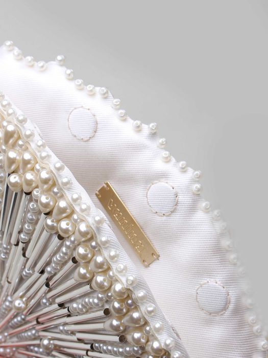 Geanta plic Vanina.me Rosee D'epines Clutch Handmade perle sticla FW26