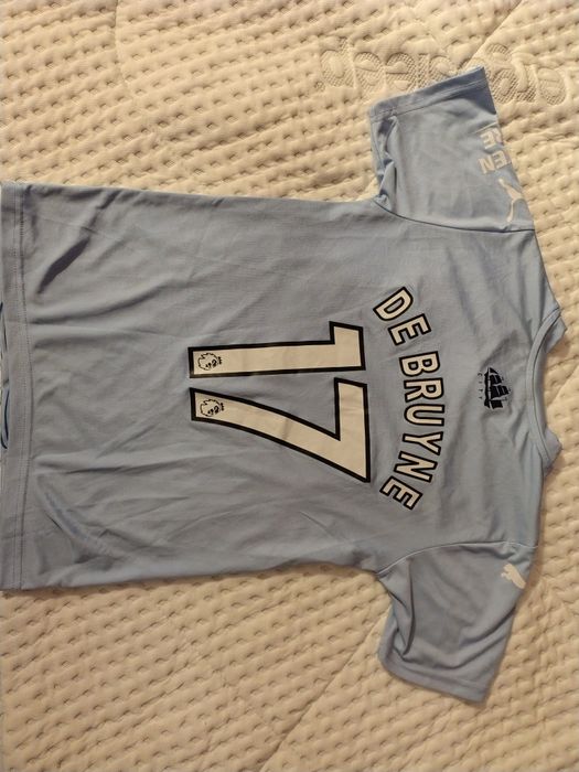 Tricou Manchester City, Puma,de Bruyne Nr 17,pt copii,colecționar/fan