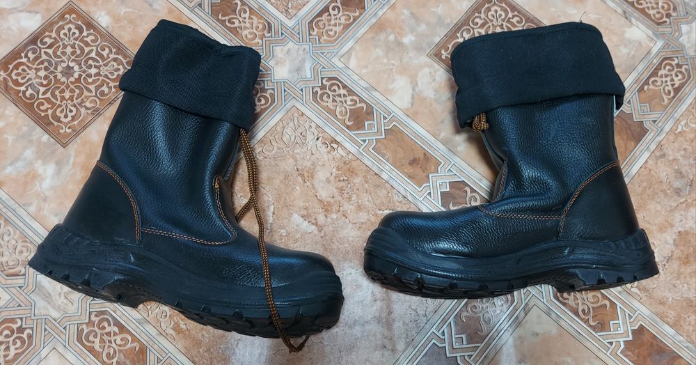 Сапоги керзовые кожа