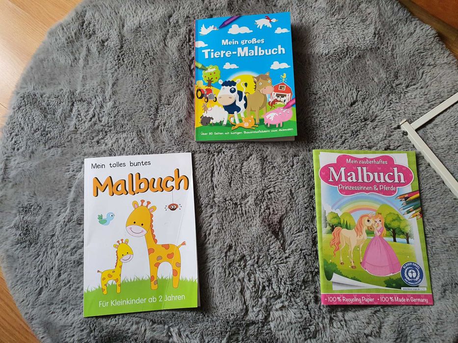 Carti de colorat cu animale, printese made in Germany