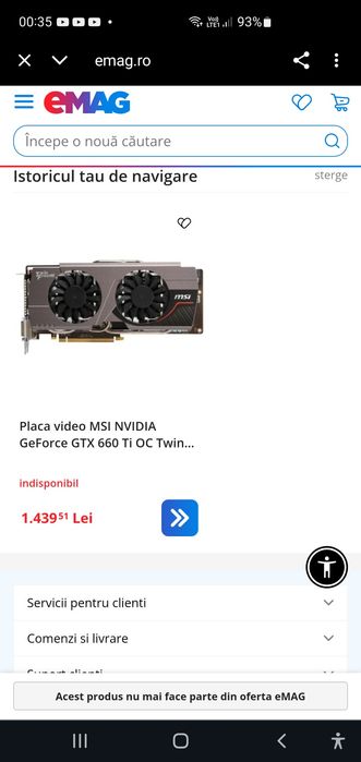 Placa video MSI NVIDIA GeForce GTX Twin Frozr 3