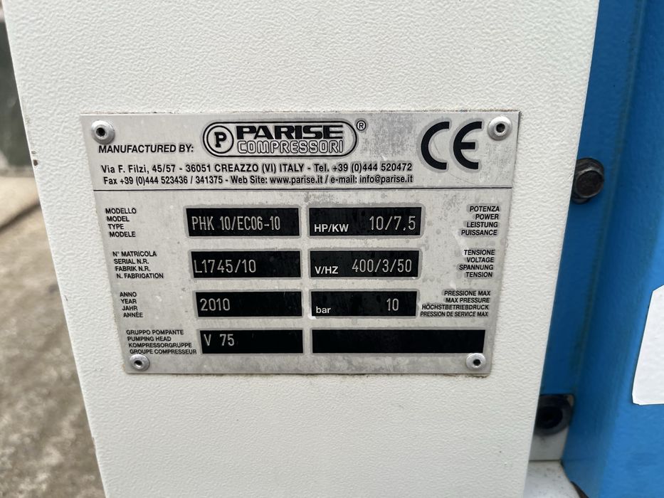 Винтов компресор Parise PHK 7.5Kw