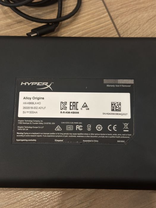 Механическая клавиатура hyperx