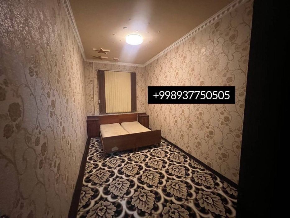 Сдается 2х комнатная квартира 
С обстановкой 
В горде Алмалыке