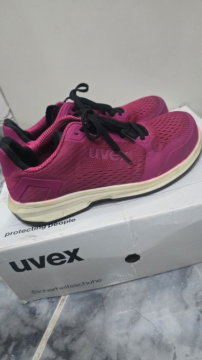 Ghete de protectie uvex roz