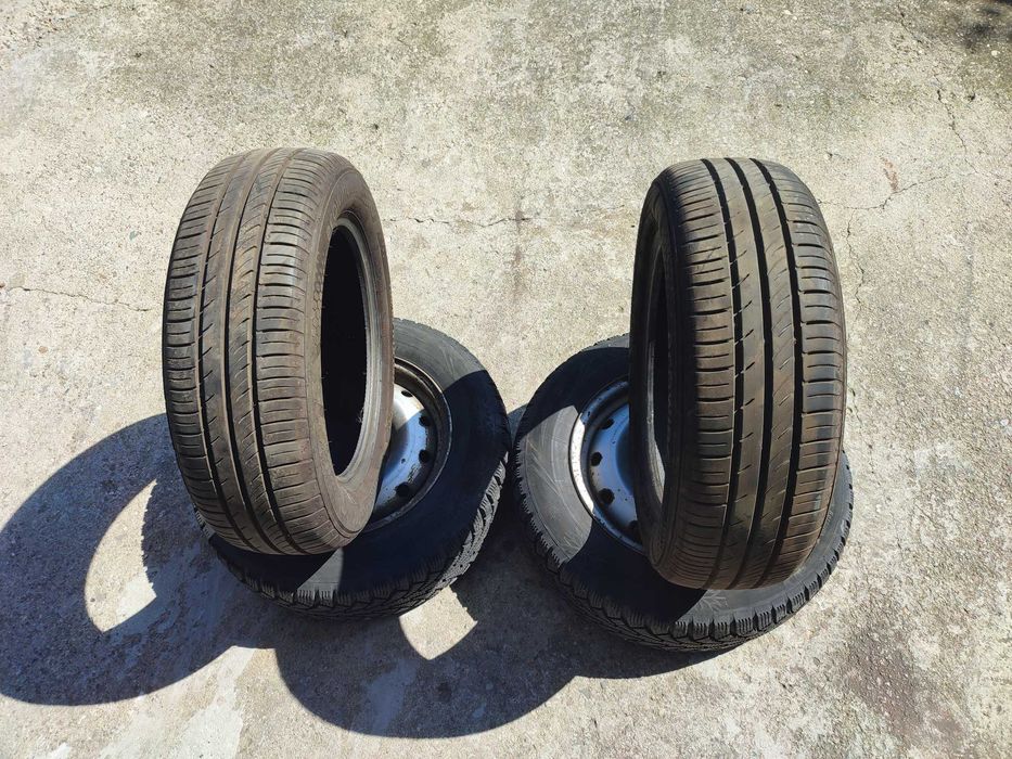 2 бр. 185/60/15 Летни гуми Kumho