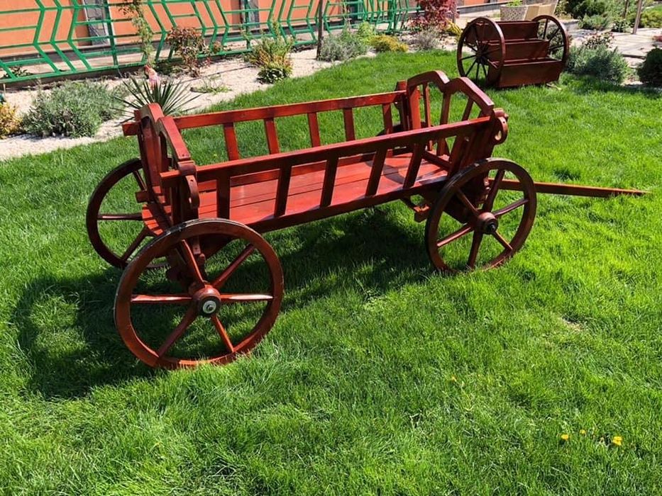 Leagan din lemn rotund / balansoar gradina