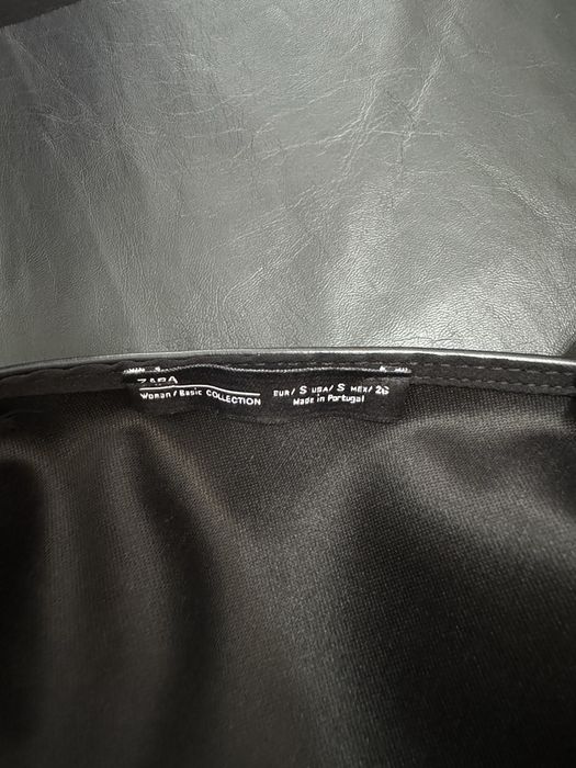 Rochie din piele ecologica Zara