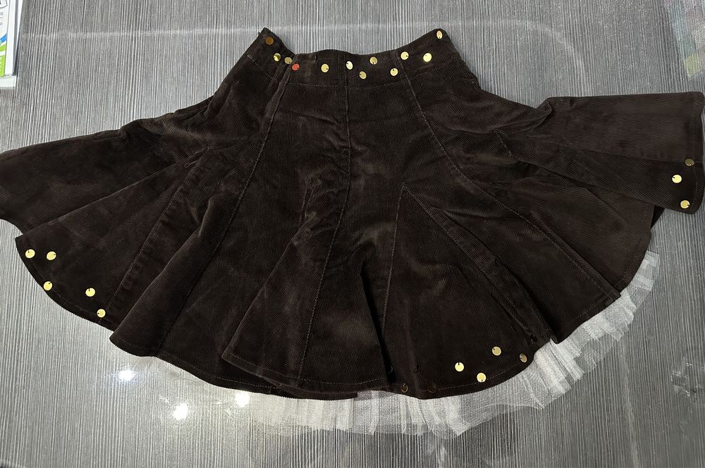 Юбка на девочку микровельвет