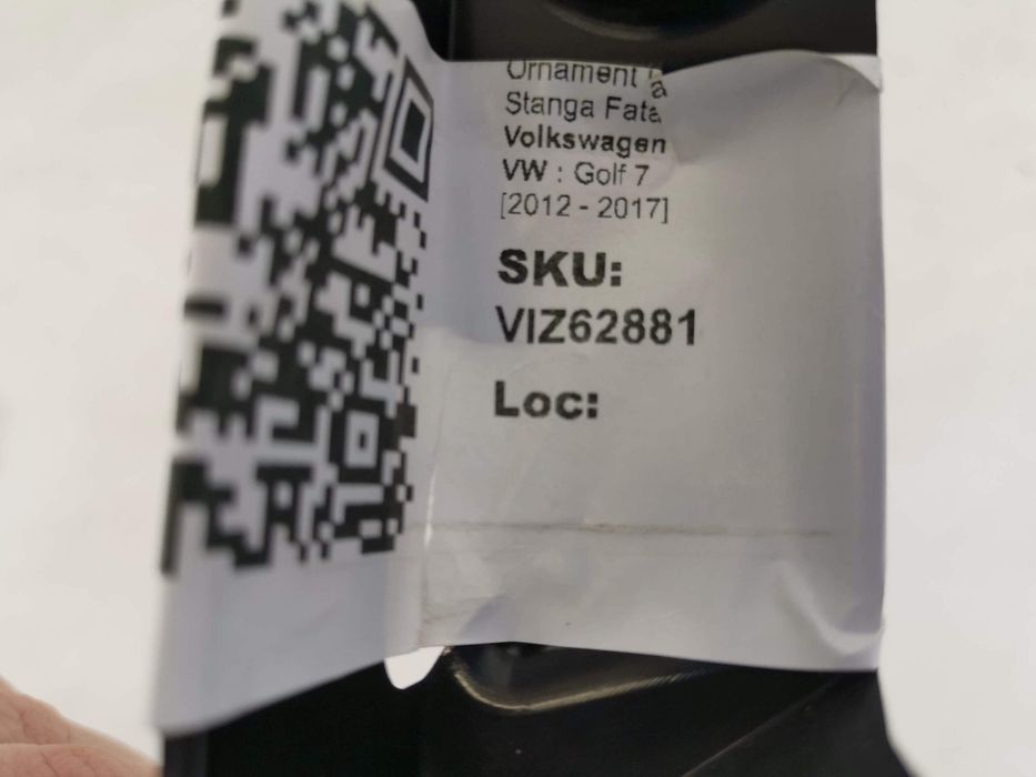 Орнамент Врата Ляв Преден Фолксваген / Volkswagen VW Golf 7 Оригинален