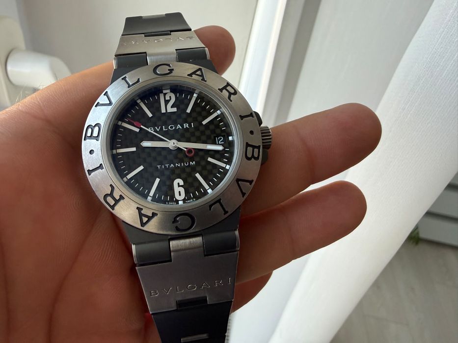 Ceas Bvlgari Diagono Titanium Carbon automat schimb cu hublot cartier breitling omega