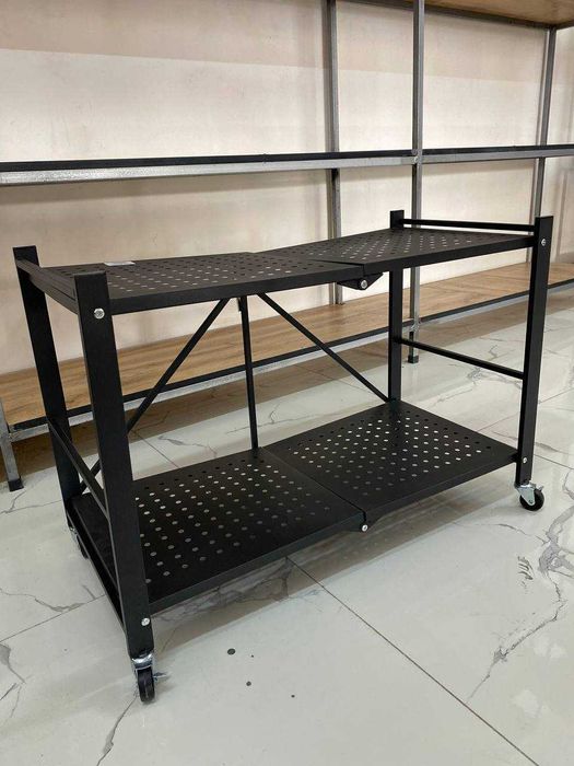 Металлический стеллаж на колесиках, кухни 2, 3, 4, 5 полок, этажерка