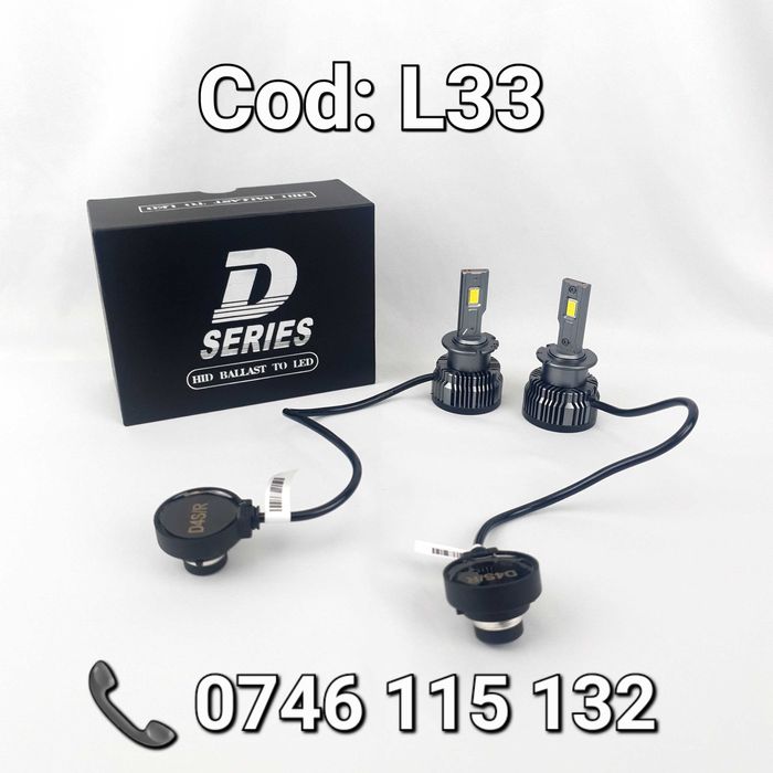 Nou–LED Ultra Light–D4S–D4R–XENON–30.000Lm–6000K–Canbus–Aluminiu–L33