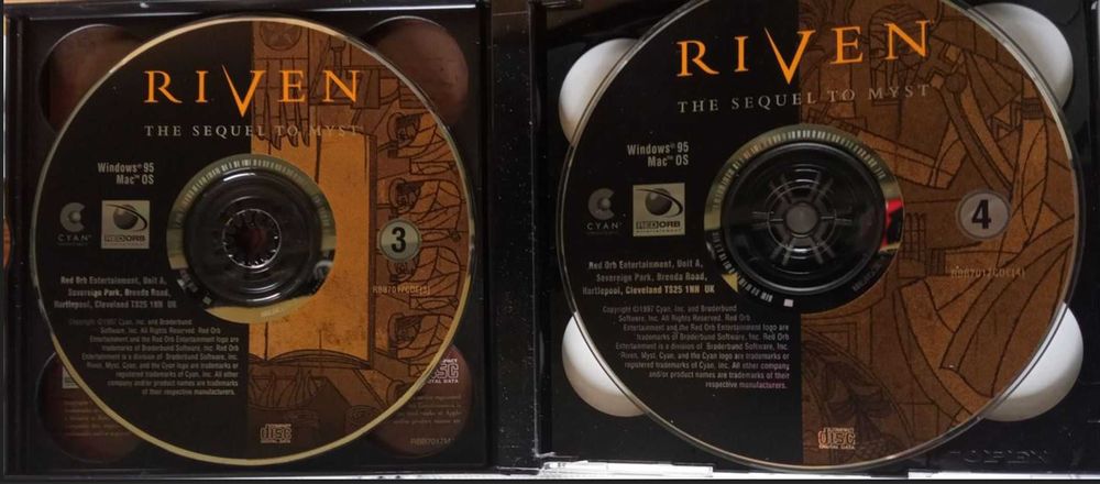 Riven (The sequel to Myst) PC РЕТРО Win 95