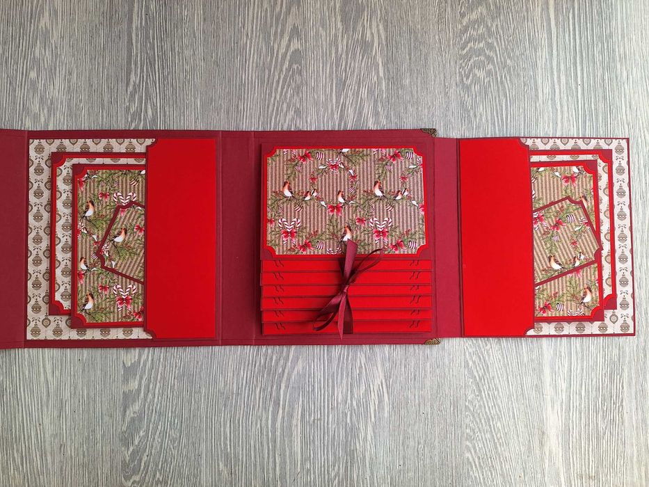 Коледни албуми в бордо или тъмно зелено, ръчна изработка /59.3-4