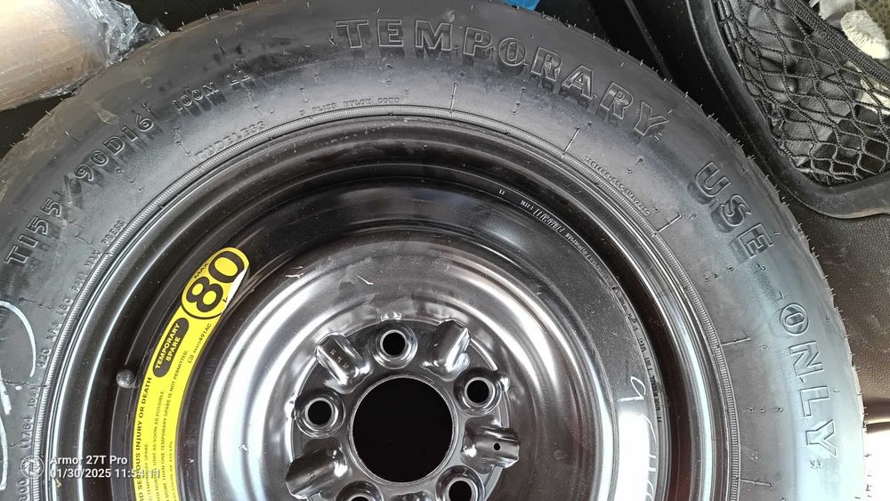 Оригинална резервна гума с джанта "патерица" от Jeep Renegade