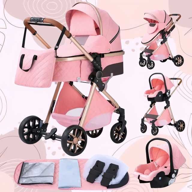 Carucior 3 in 1 NOU BEBE Bebelus Landou Copii Pliabil Smart + CADOU