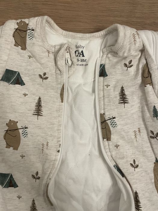 Зимно чивалче с ръкави с цип C&A 9-18 месеца